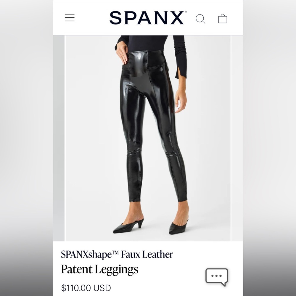 SPANXshape Faux Leather
Patent Leggings